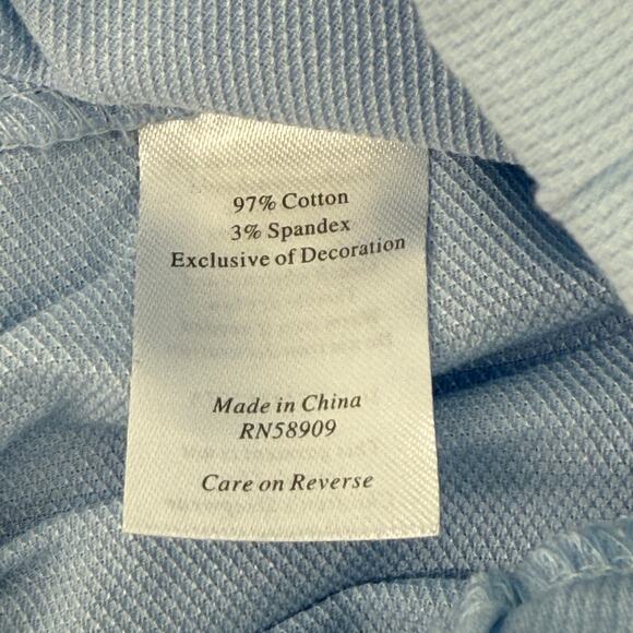 Edgehill Collection Peter Pan Collar Shirt Shorts 2pc Set Boys Sz 6 Mos Blue - Picture 5 of 5